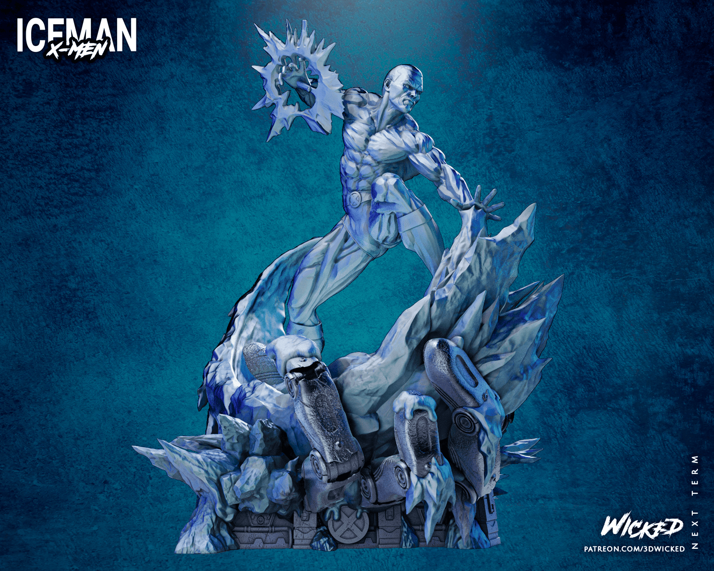 Iceman by Wicked3D FAN ART