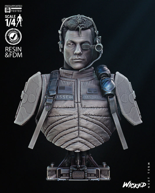 Luc Deveraux - Universal Soldier - Bust by Wicked3D FAN ART