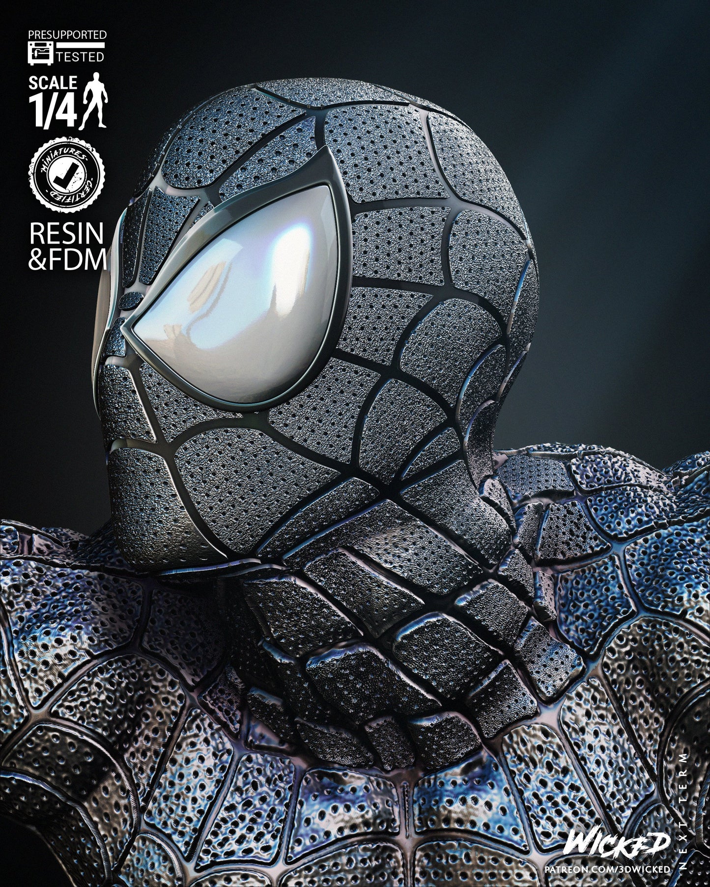 Spiderman - Bust by Wicked3D FAN ART