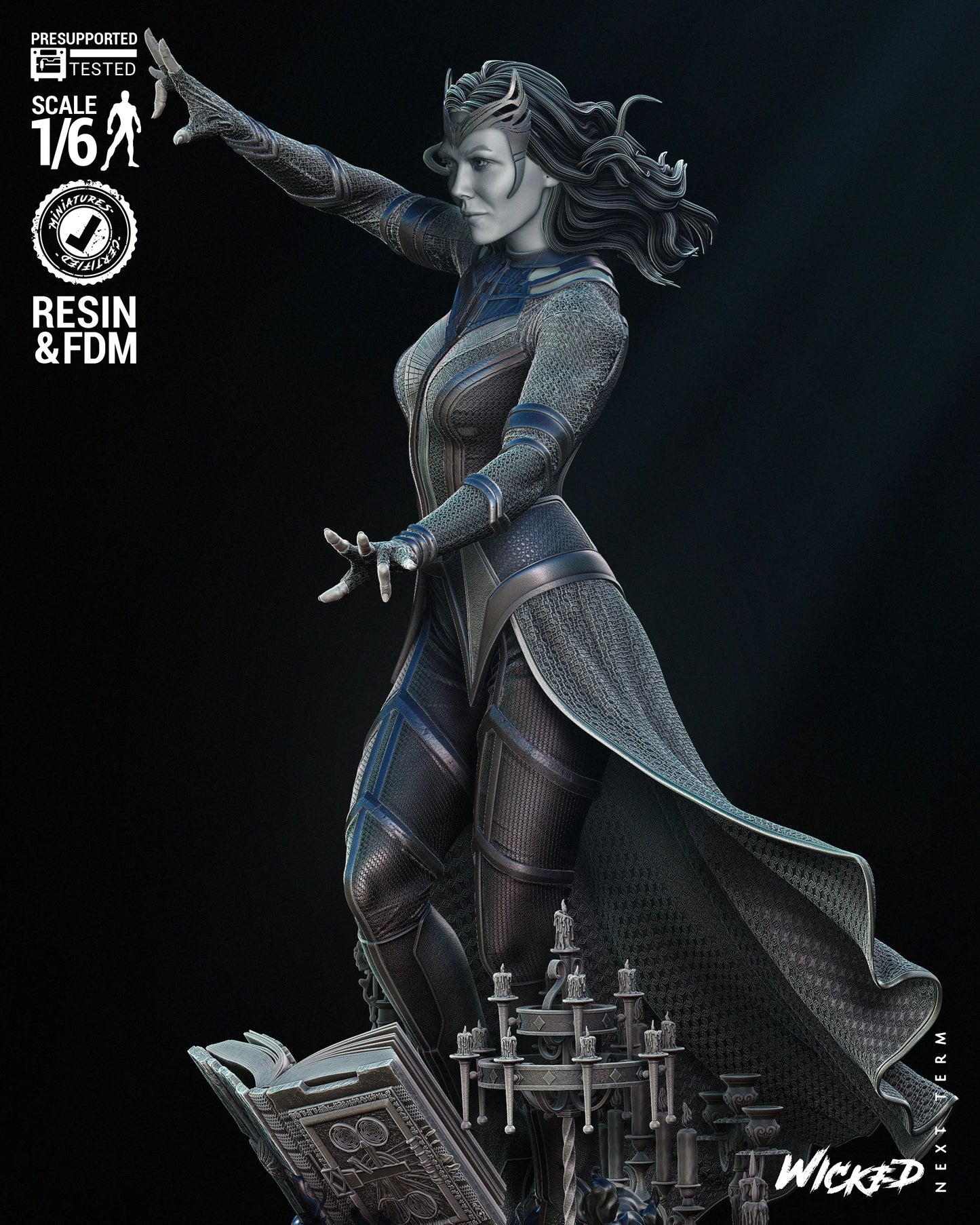 Scarlet Witch version 2 by Wicked3D FAN ART