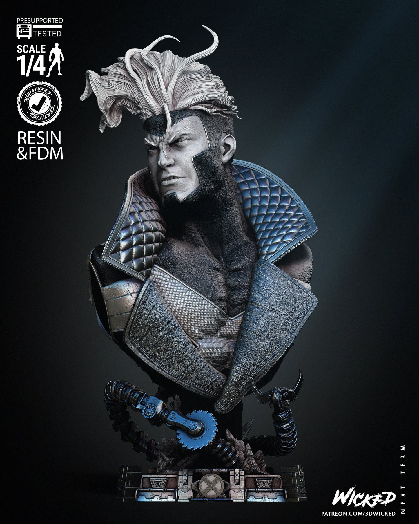 Havok - Bust by Wicked3D FAN ART