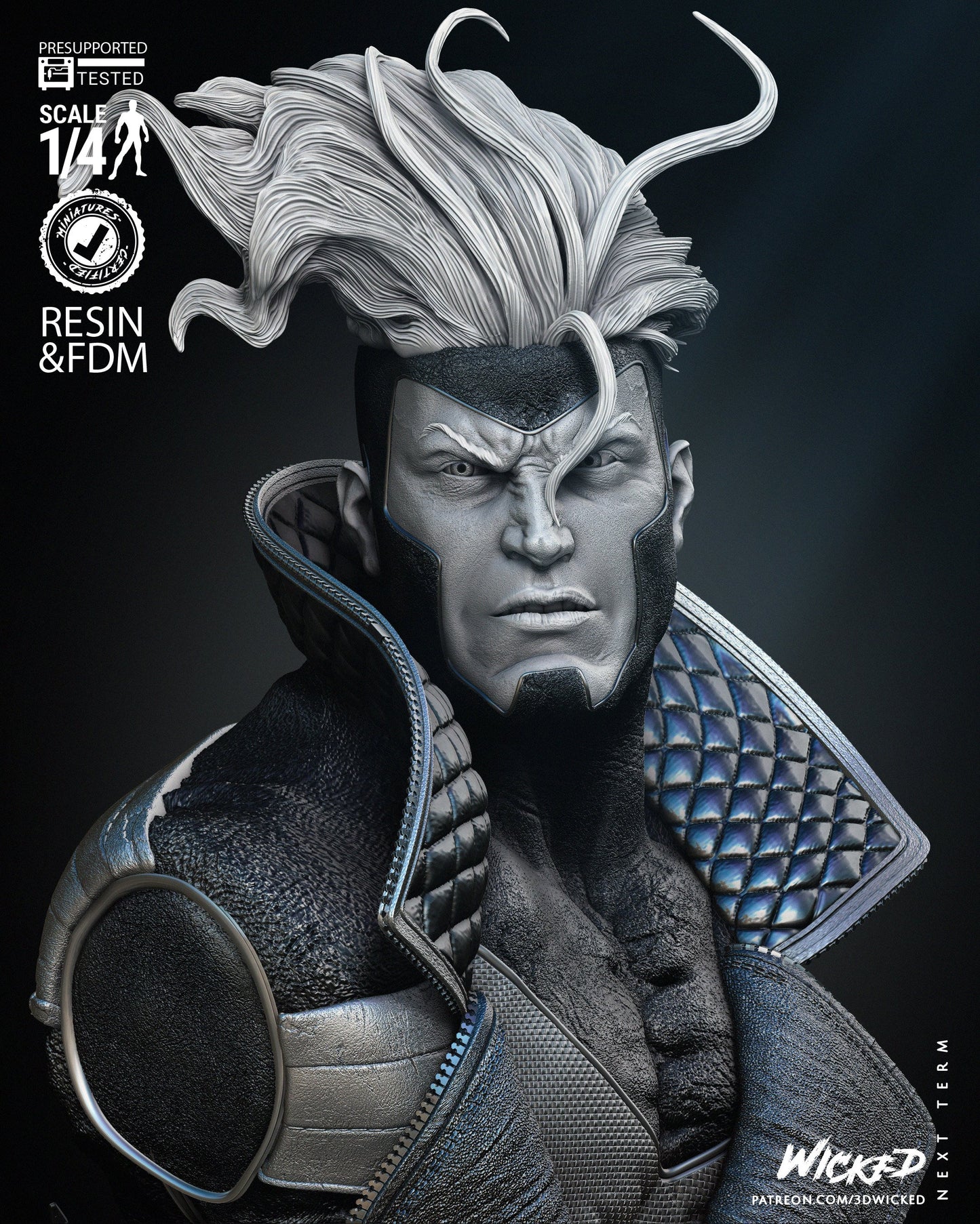 Havok - Bust by Wicked3D FAN ART