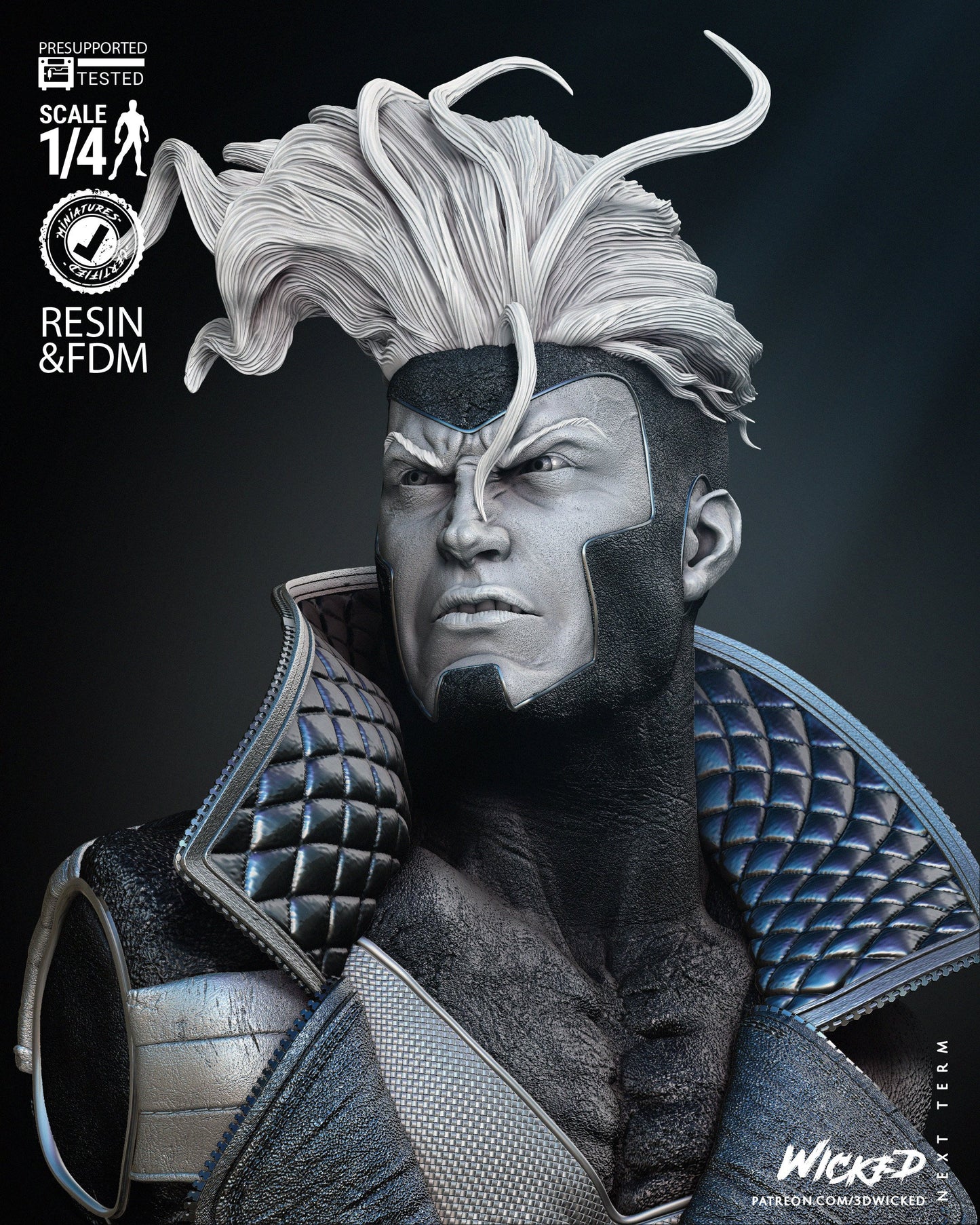 Havok - Bust by Wicked3D FAN ART