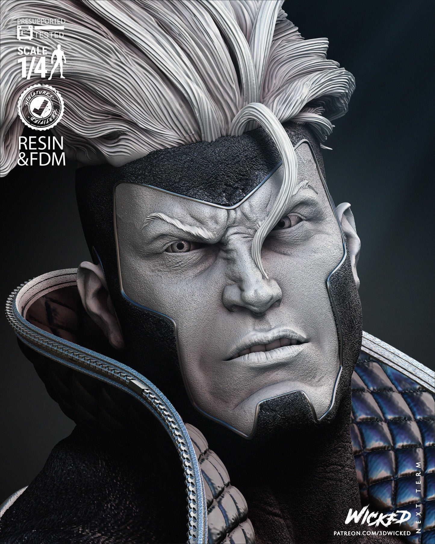 Havok - Bust by Wicked3D FAN ART