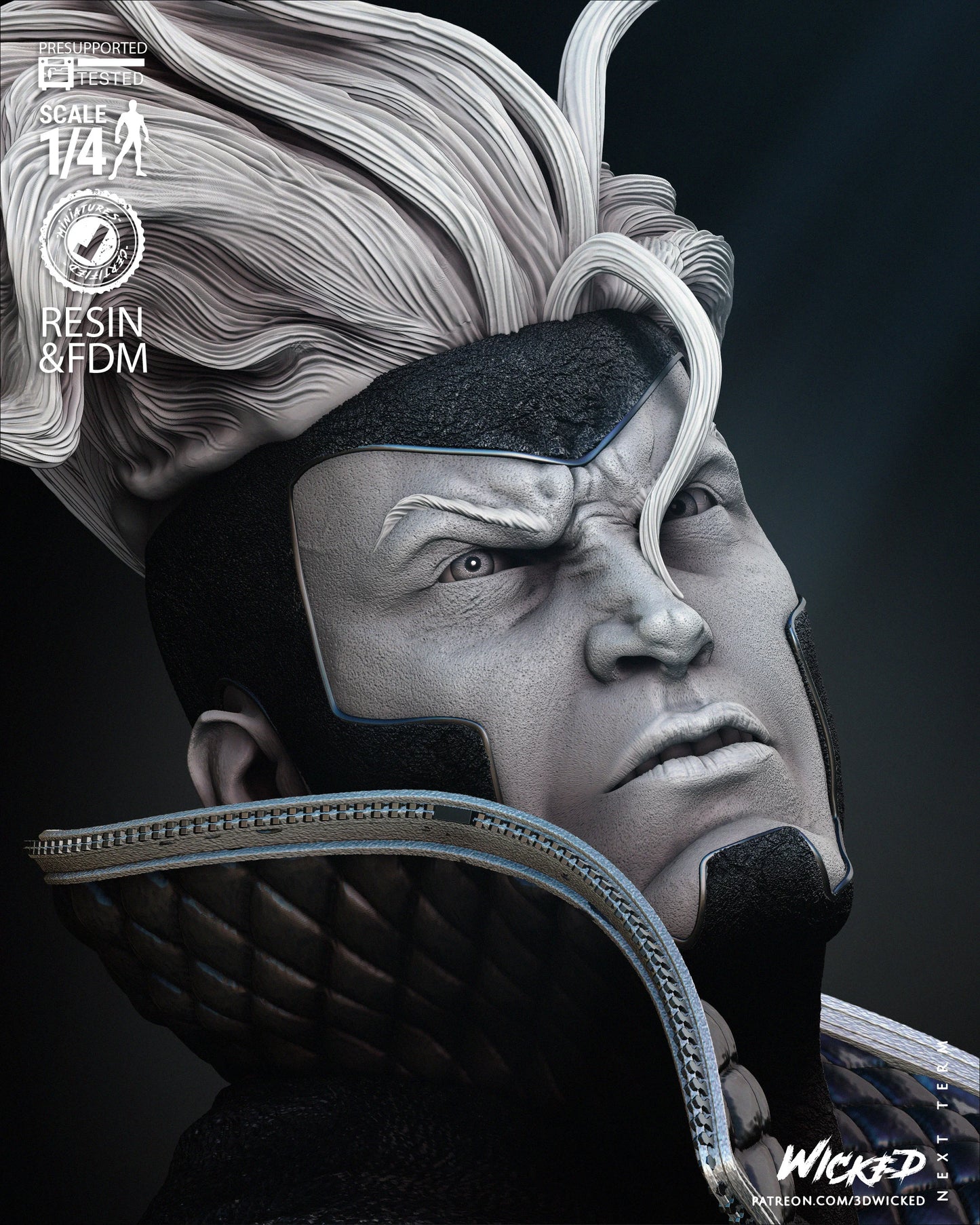 Havok - Bust by Wicked3D FAN ART