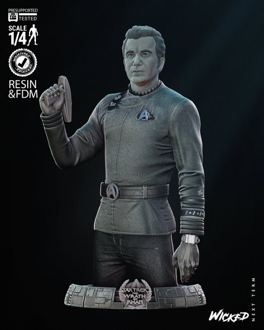 Captain Kurk - Star Trek - Bust by Wicked3D FAN ART