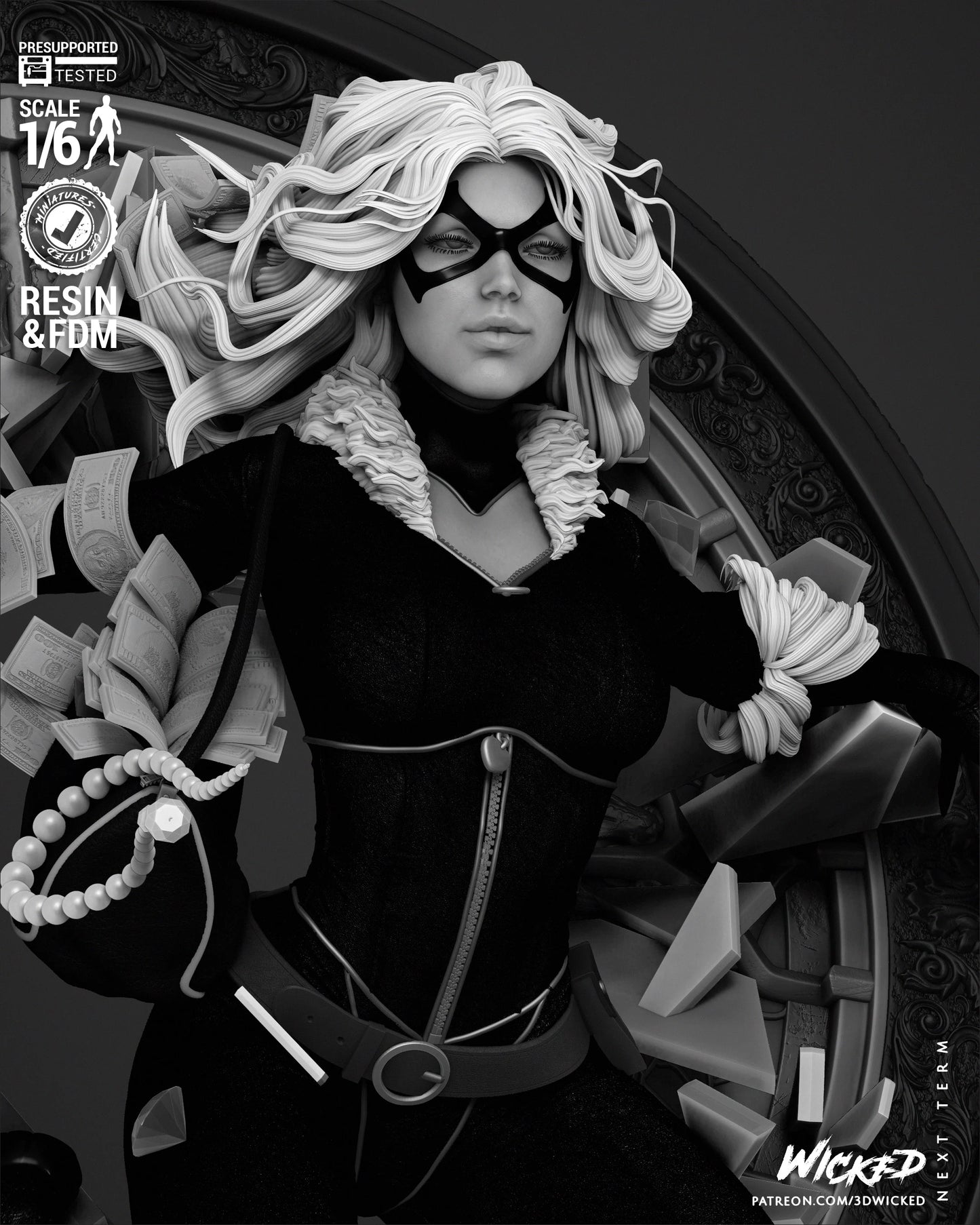 Black Cat by Wicked3D FAN ART