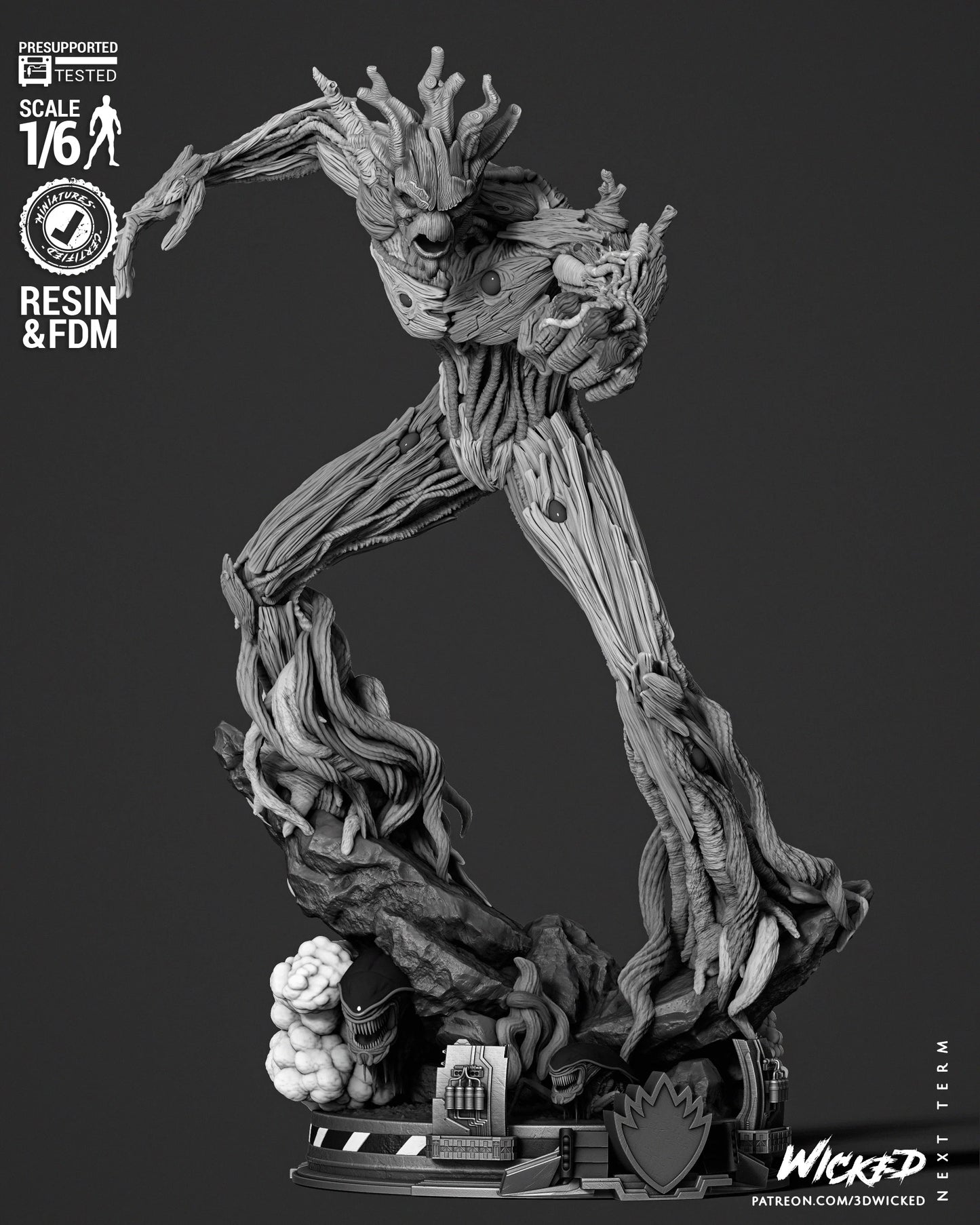 Groot Comic Version - Guardians Of The Galaxy by Wicked3D FAN ART