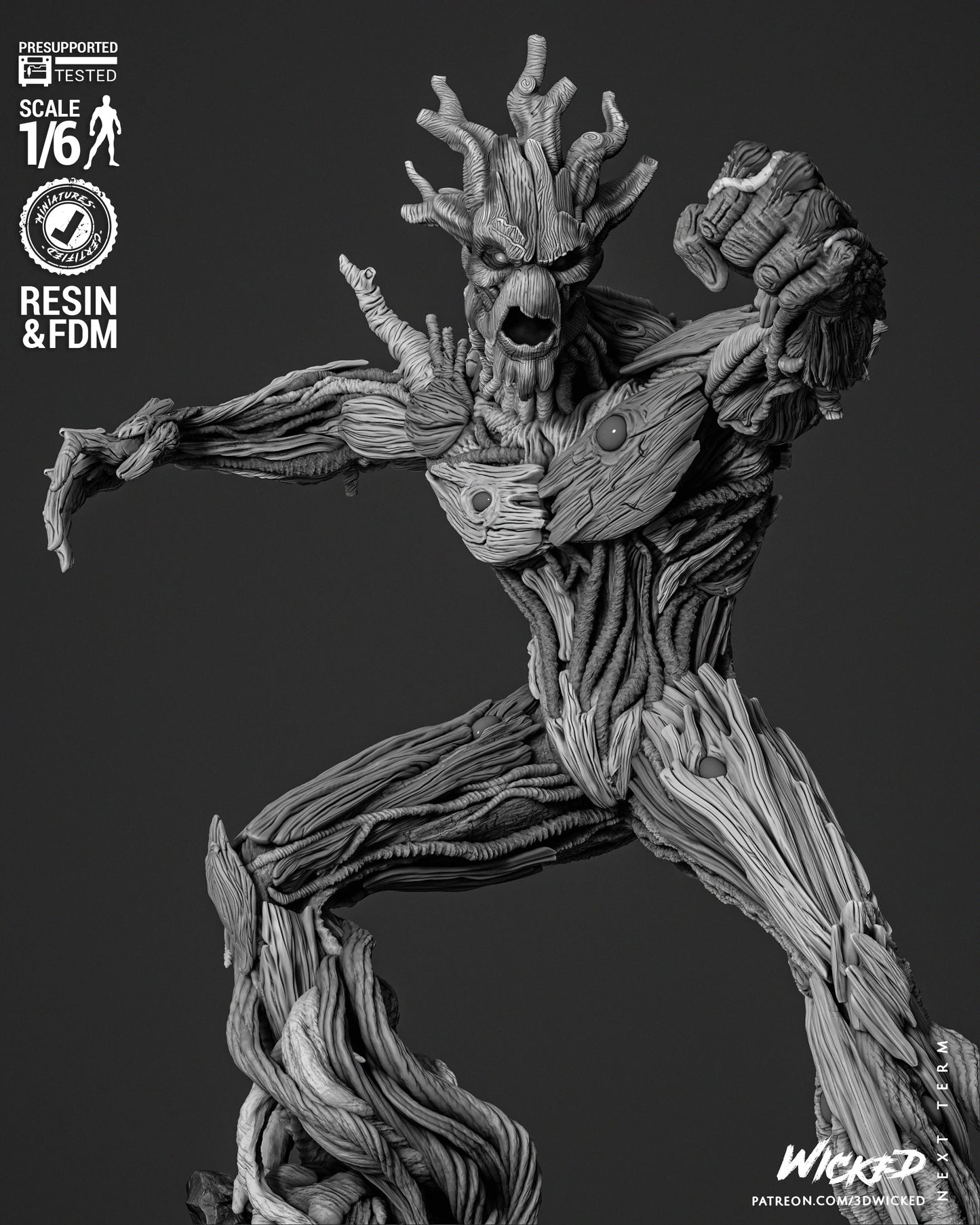 Groot Comic Version - Guardians Of The Galaxy by Wicked3D FAN ART