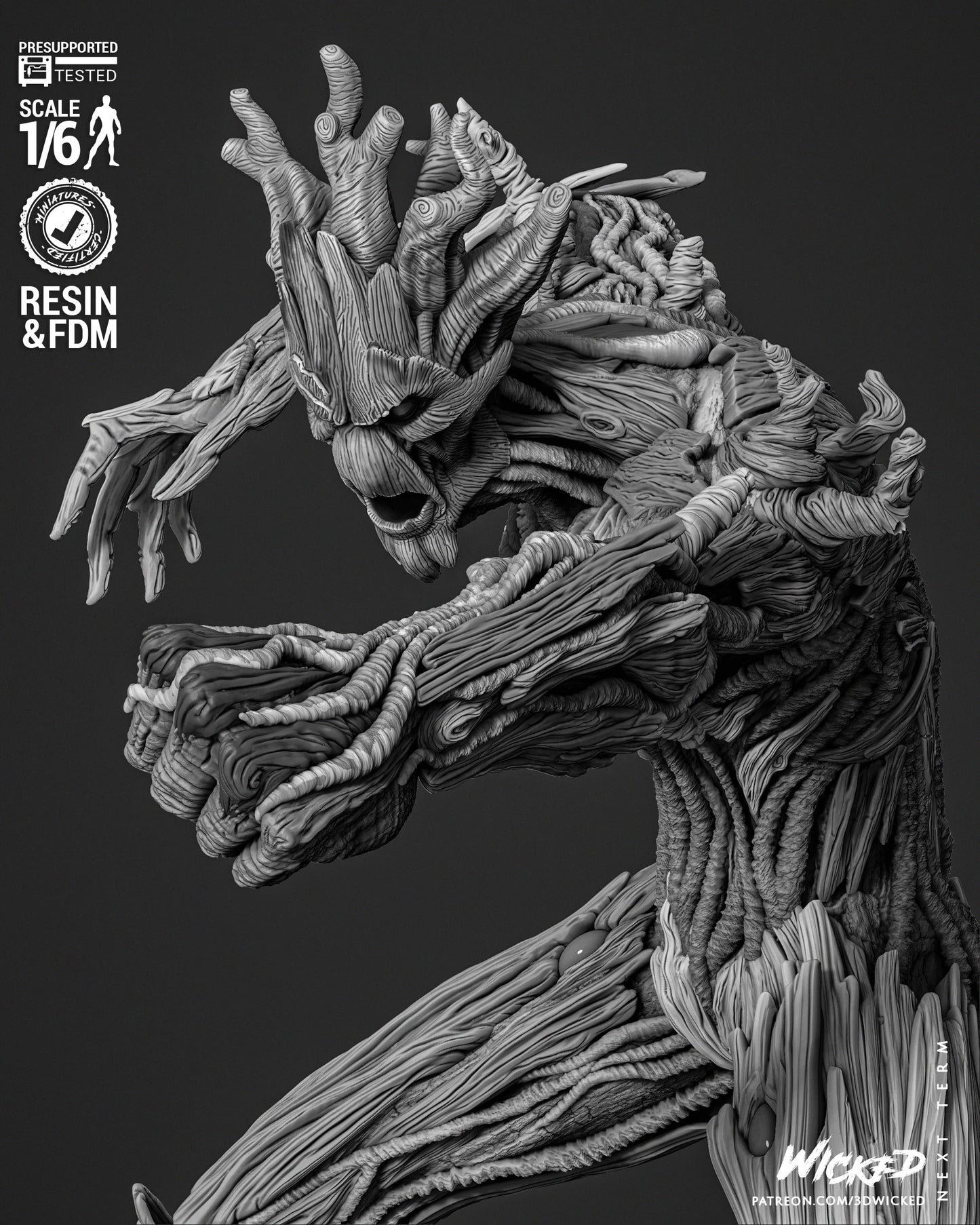 Groot Comic Version - Guardians Of The Galaxy by Wicked3D FAN ART