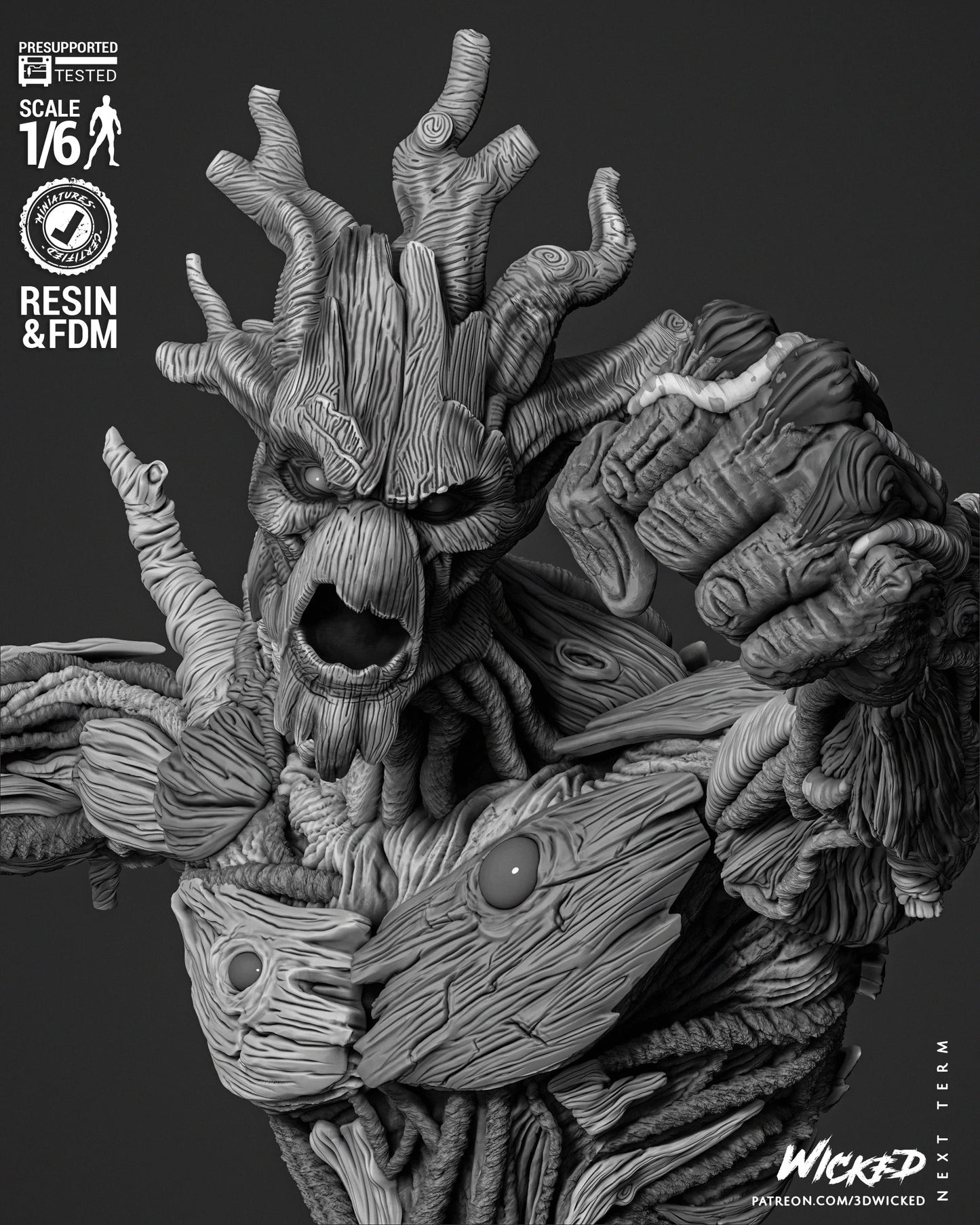 Groot Comic Version - Guardians Of The Galaxy by Wicked3D FAN ART