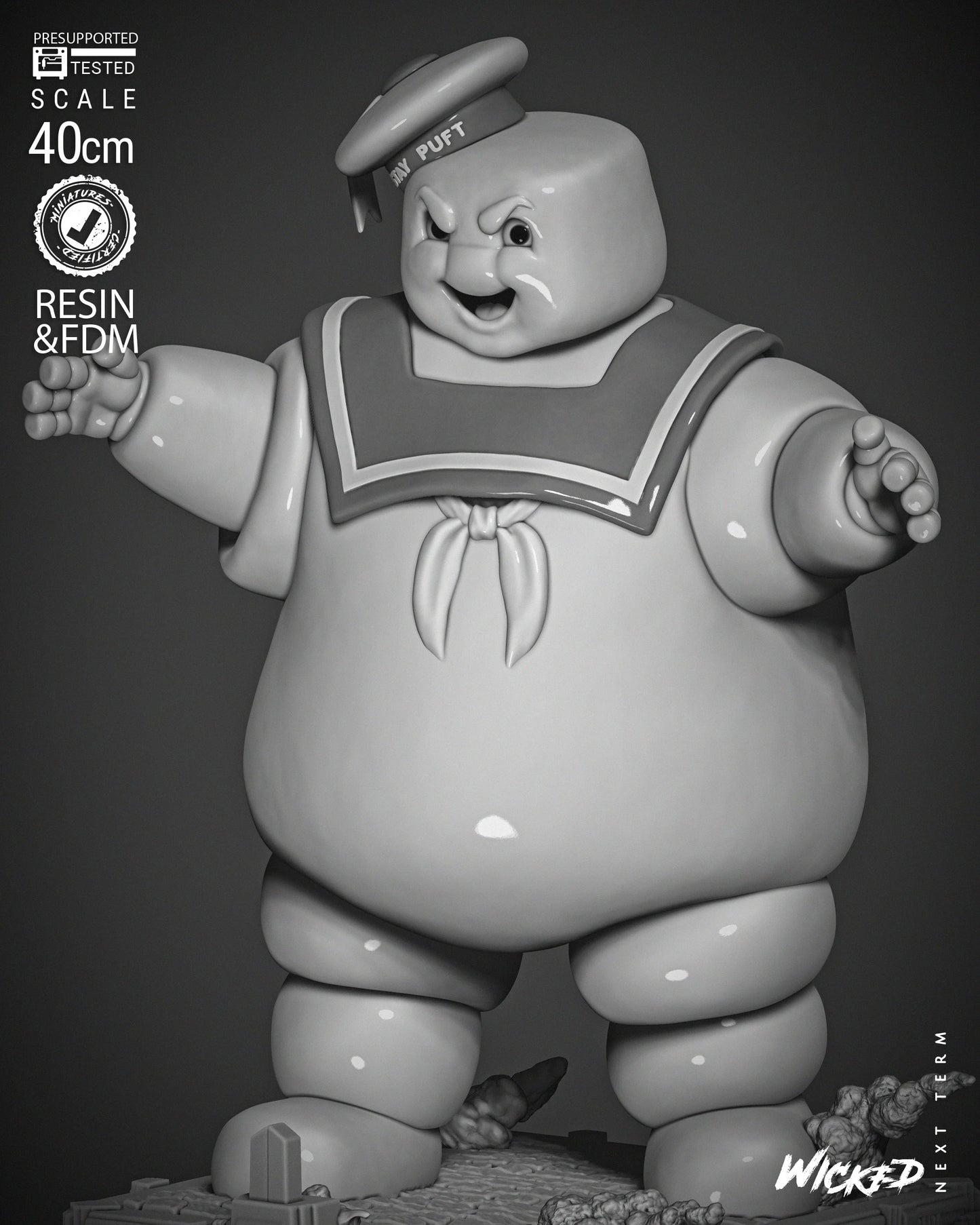 Stay Puff - Ghostbusters by Wicked3D FAN ART