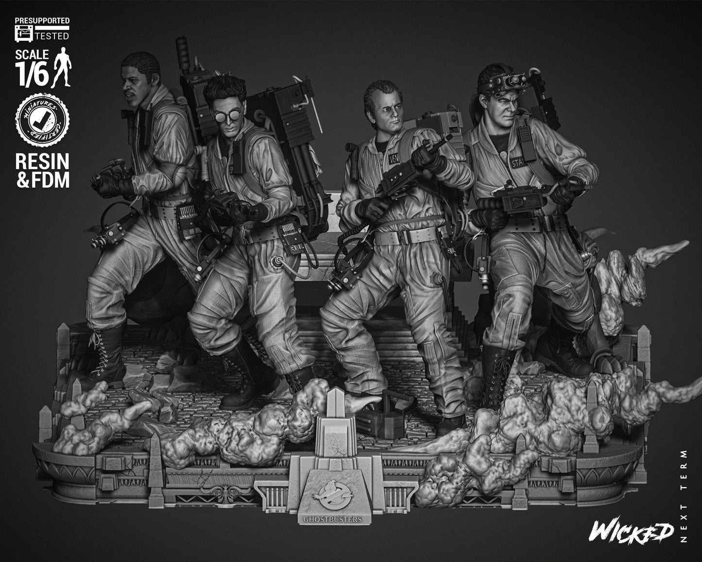 Ghostbusters Diorama by Wicked3D FAN ART