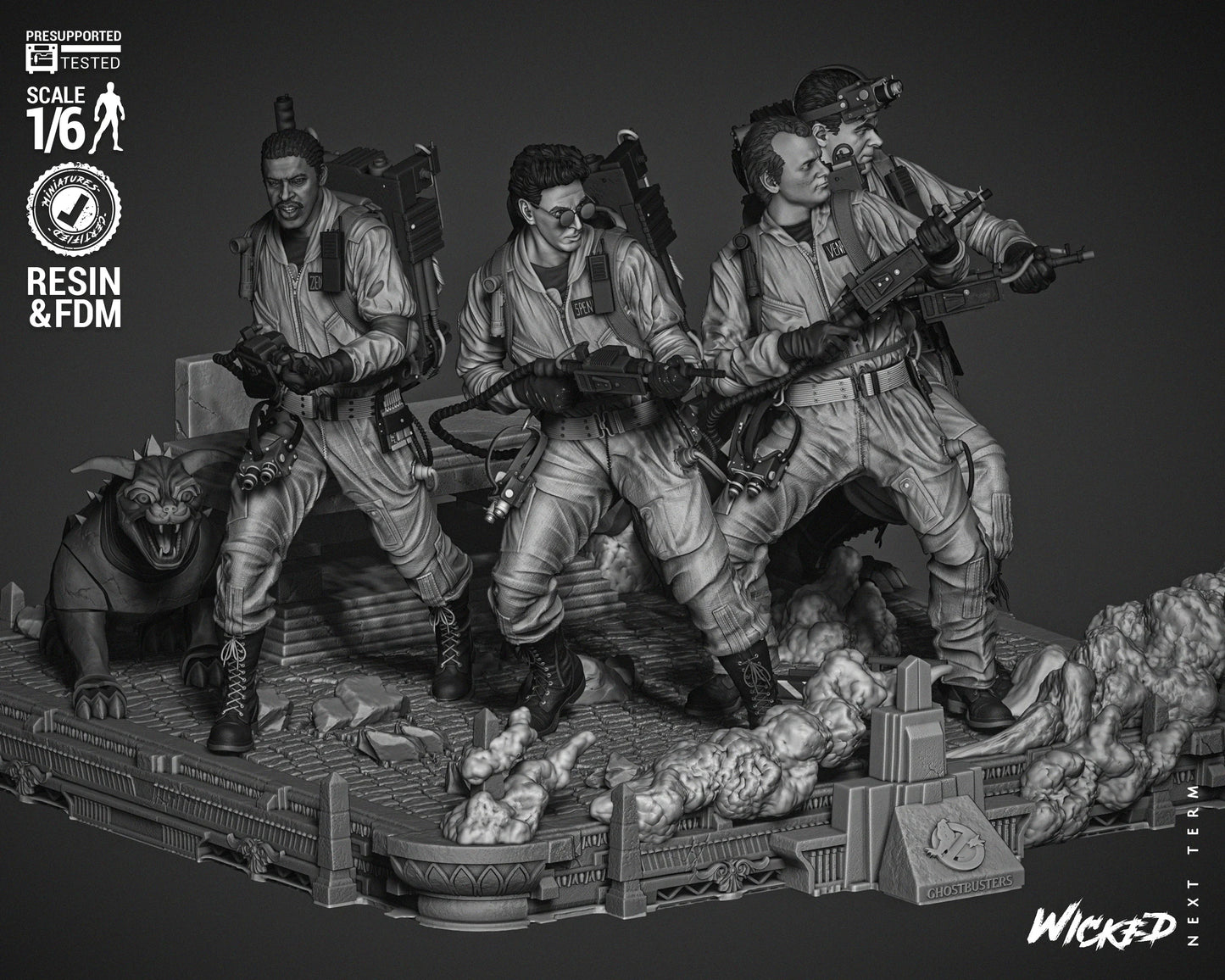 Ghostbusters Diorama by Wicked3D FAN ART