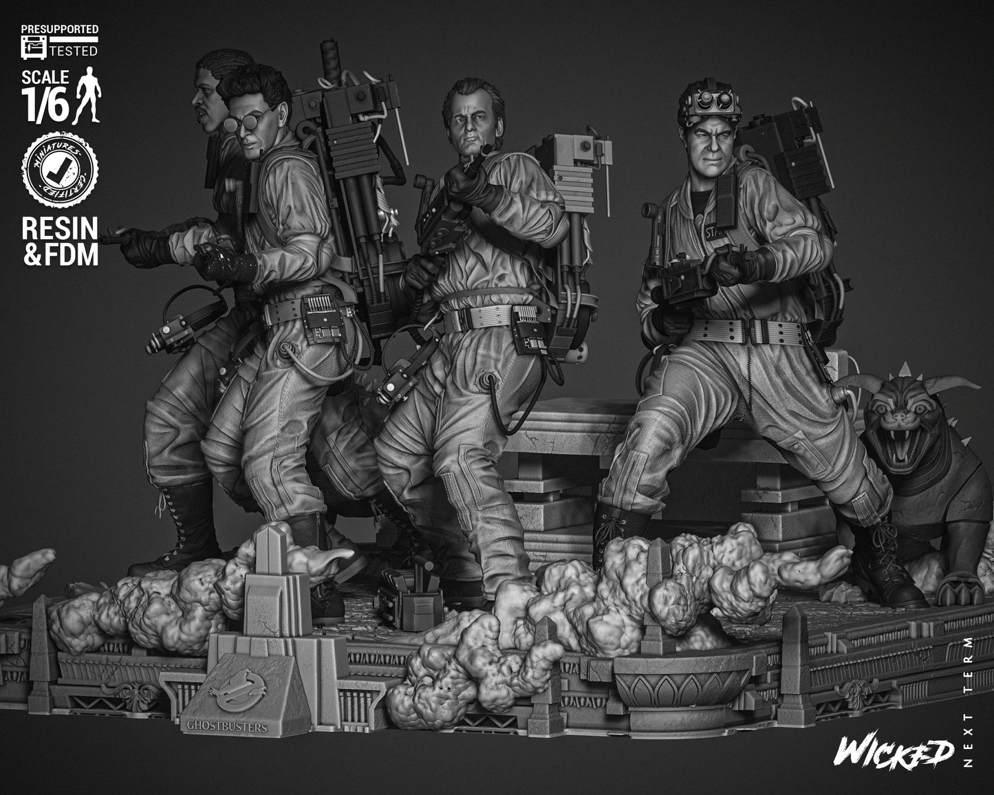 Ghostbusters Diorama by Wicked3D FAN ART