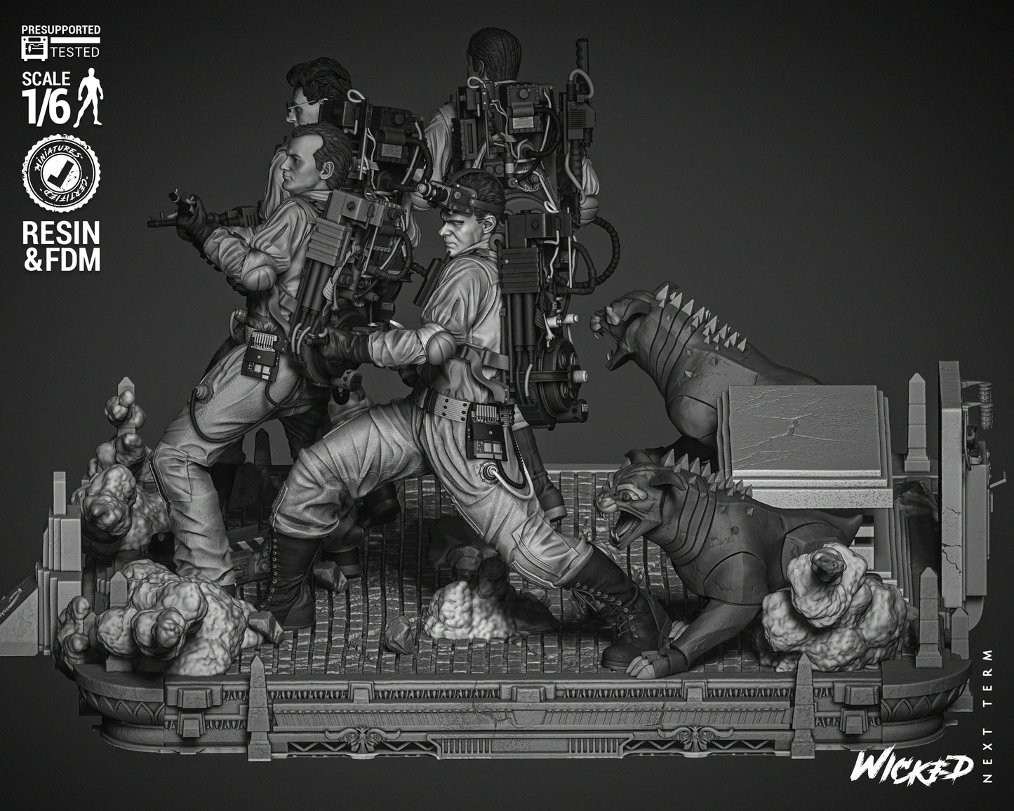 Ghostbusters Diorama by Wicked3D FAN ART