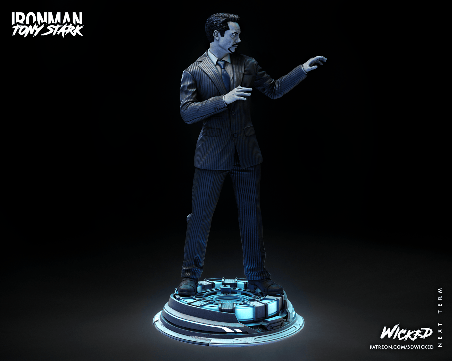 Tony Stark - Iron Man by Wicked3D FAN ART