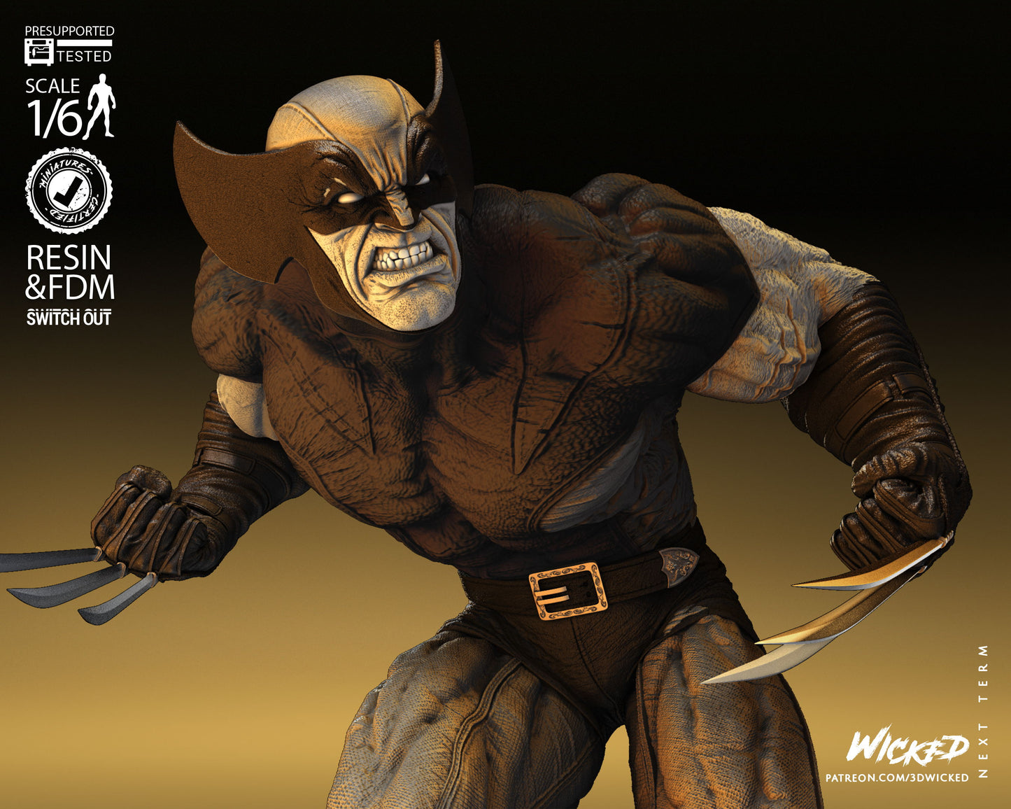 Wolverine by Wicked3D FAN ART