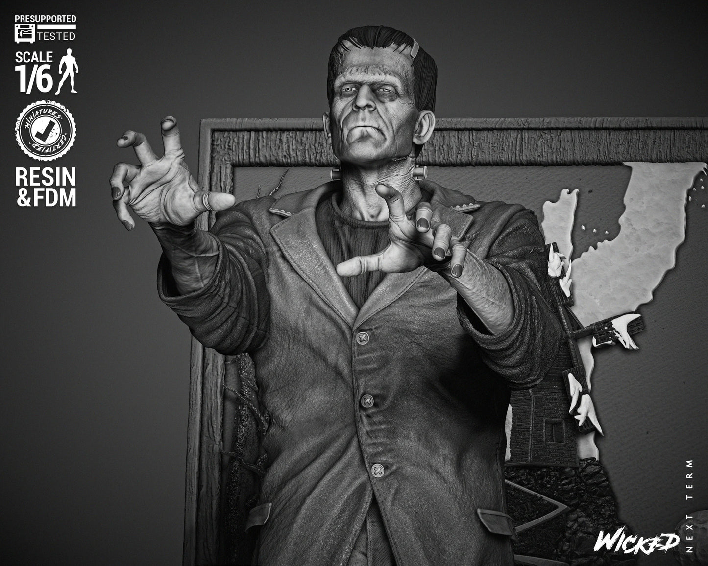 Frankenstein by Wicked3D FAN ART