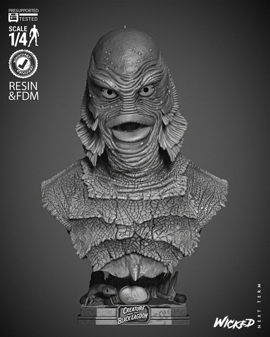 Creature Of The Black Lagoon Bust by Wicked3D FAN ART