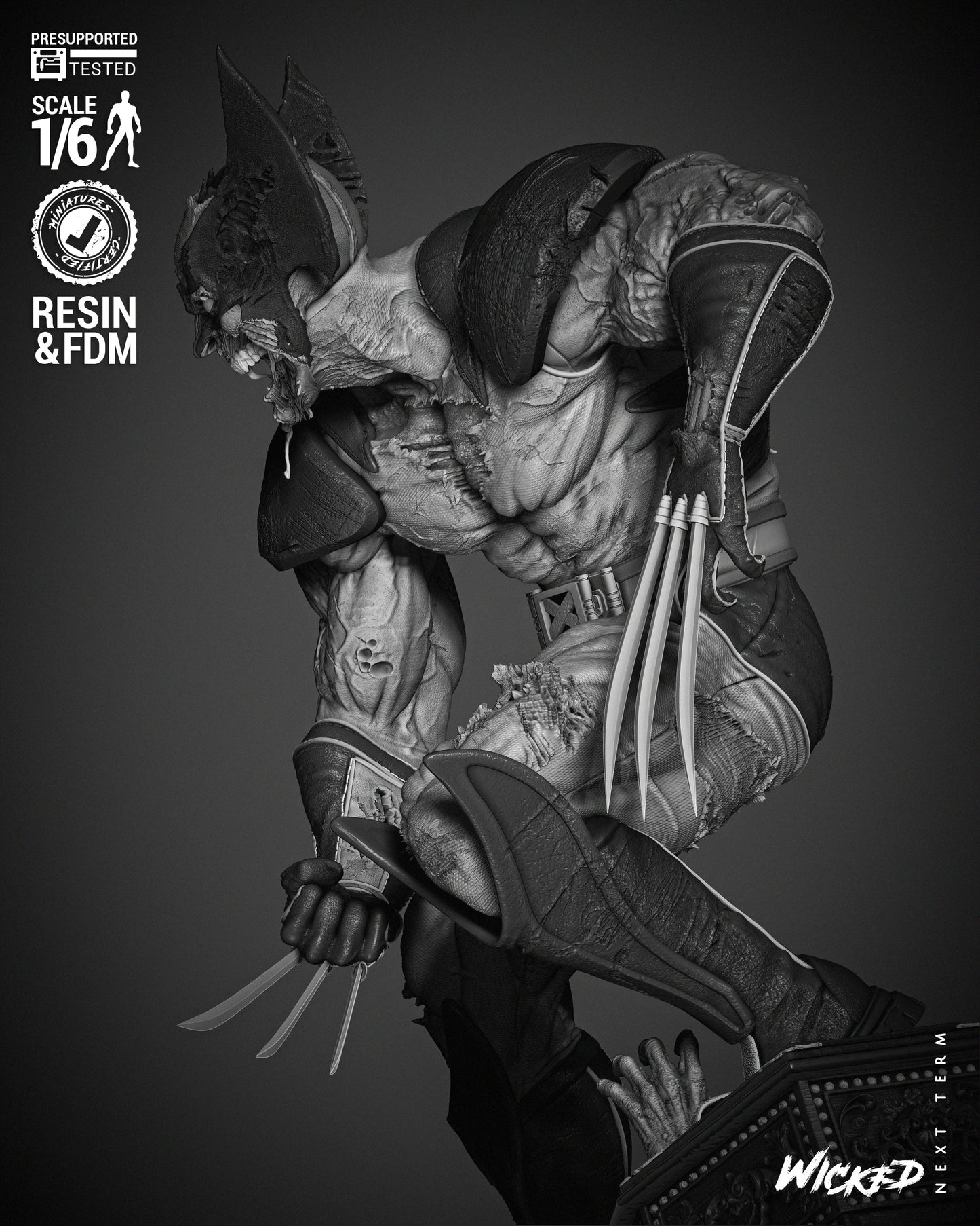 Wolverine Zombie by Wicked3D FAN ART