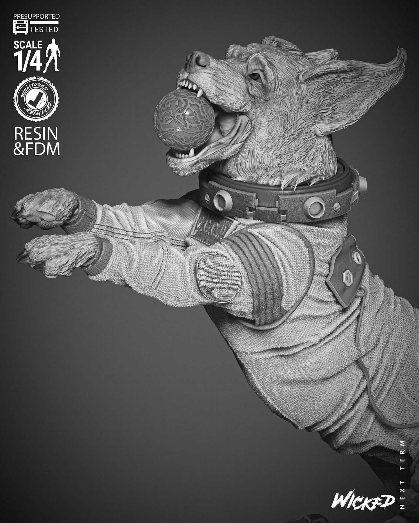 Cosmo - Guardians Of The Galaxy - Bust by Wicked3D FAN ART