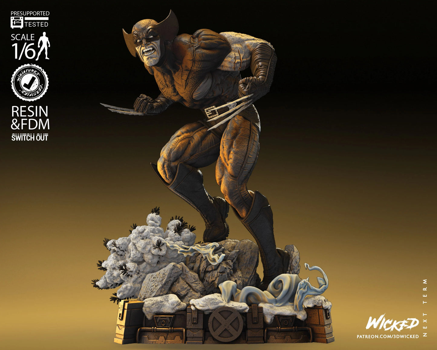 Wolverine by Wicked3D FAN ART