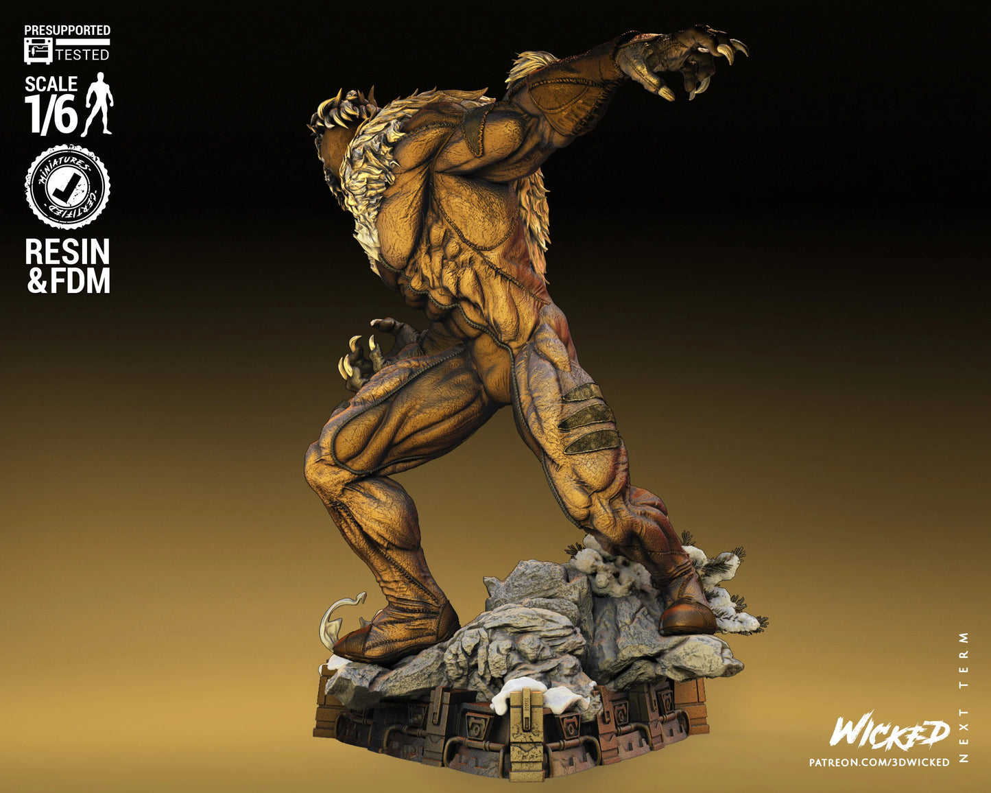 Sabretooth by Wicked3D FAN ART