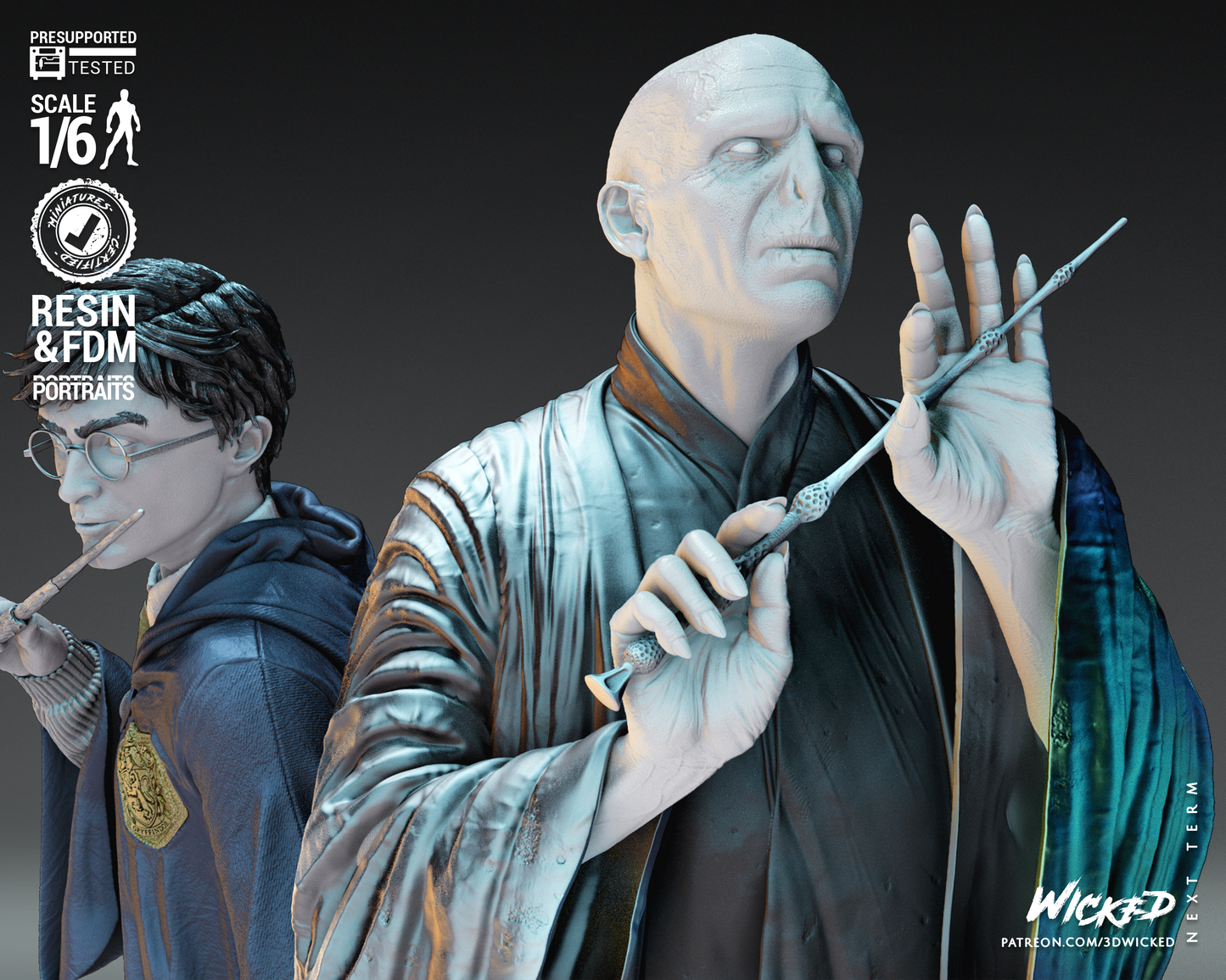 Harry Potter - Voldemort - Diorama by Wicked3D FAN ART