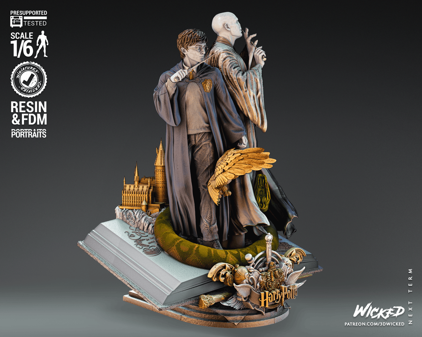 Harry Potter - Voldemort - Diorama by Wicked3D FAN ART