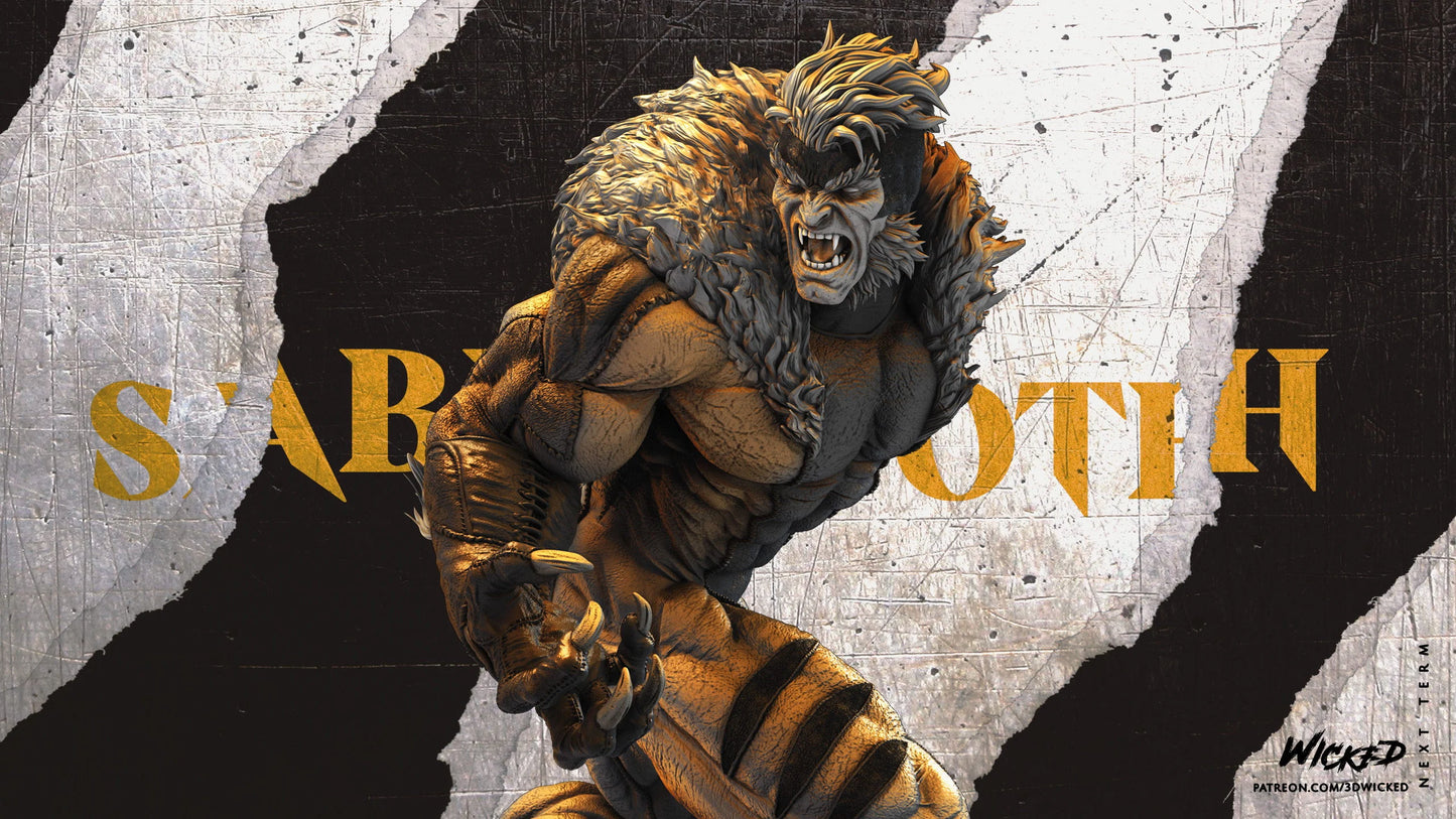 Sabretooth by Wicked3D FAN ART