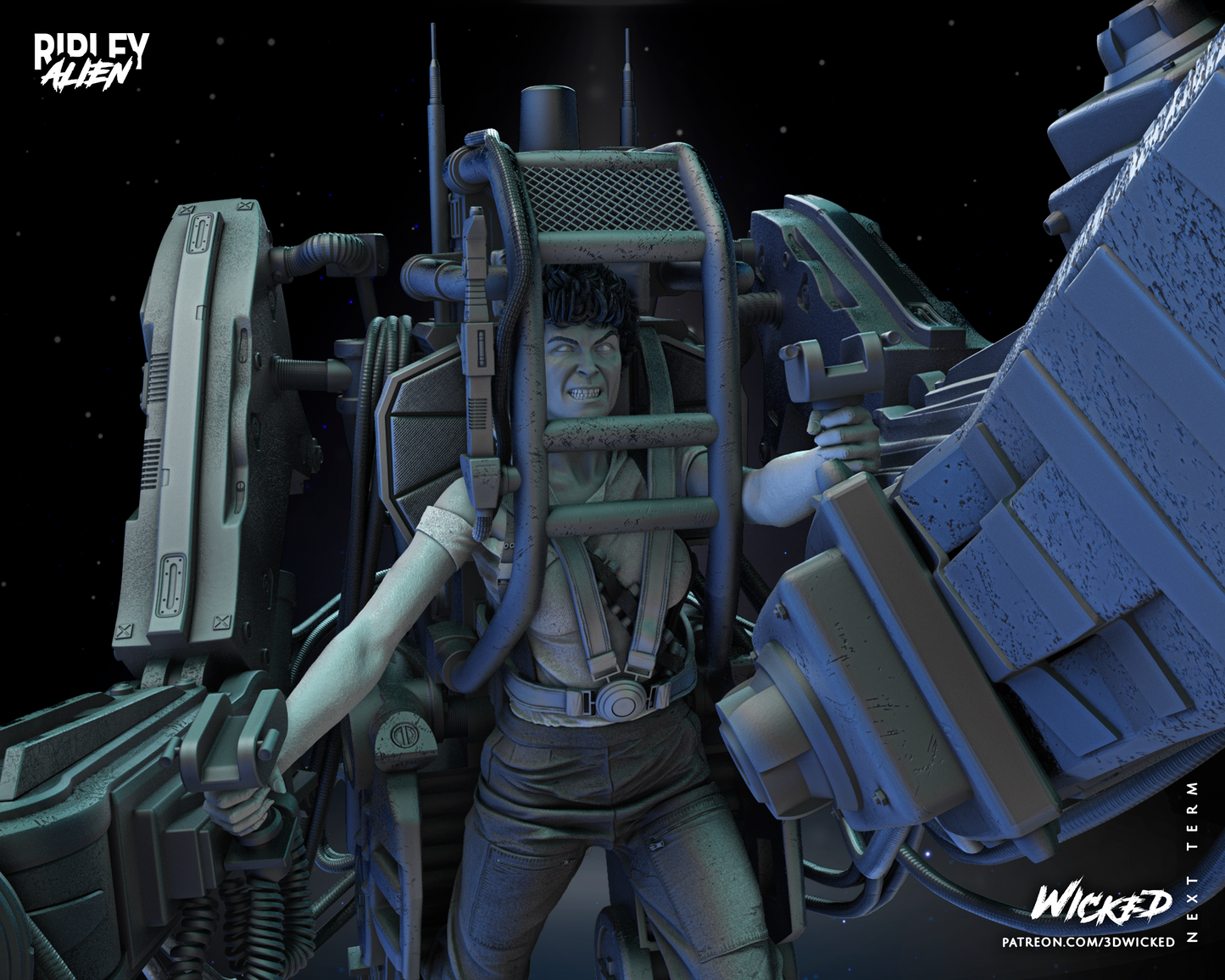 Ripley - Power Loader - Aliens by Wicked3D FAN ART