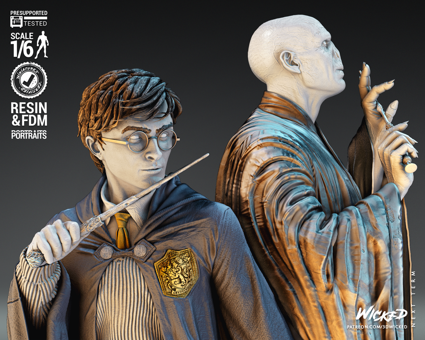 Harry Potter - Voldemort - Diorama by Wicked3D FAN ART