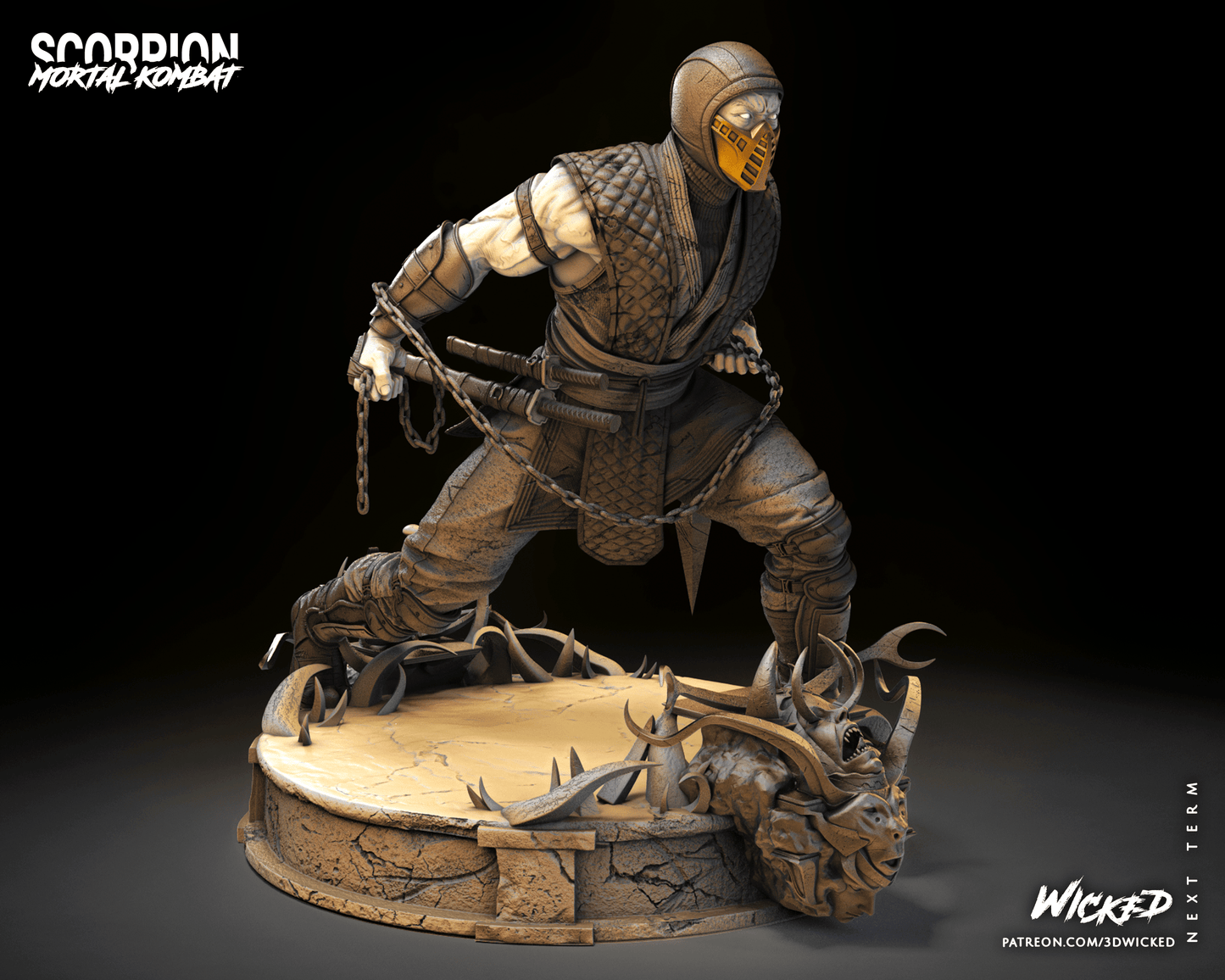 Scorpion - Mortal Kombat by Wicked3D FAN ART