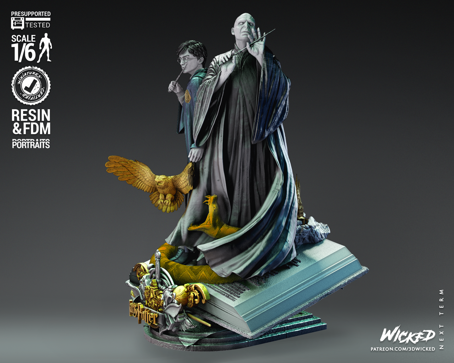 Harry Potter - Voldemort - Diorama by Wicked3D FAN ART