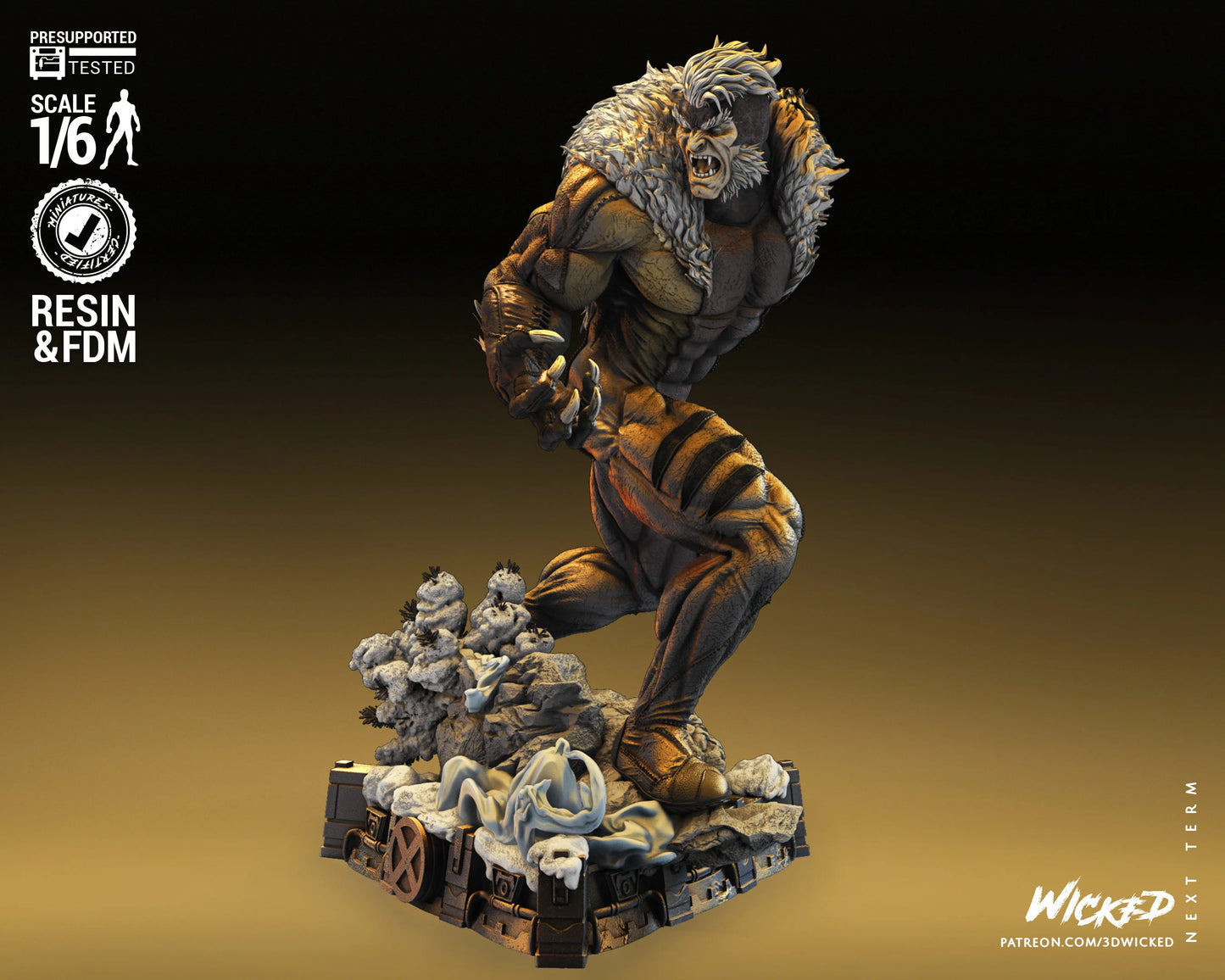 Sabretooth by Wicked3D FAN ART