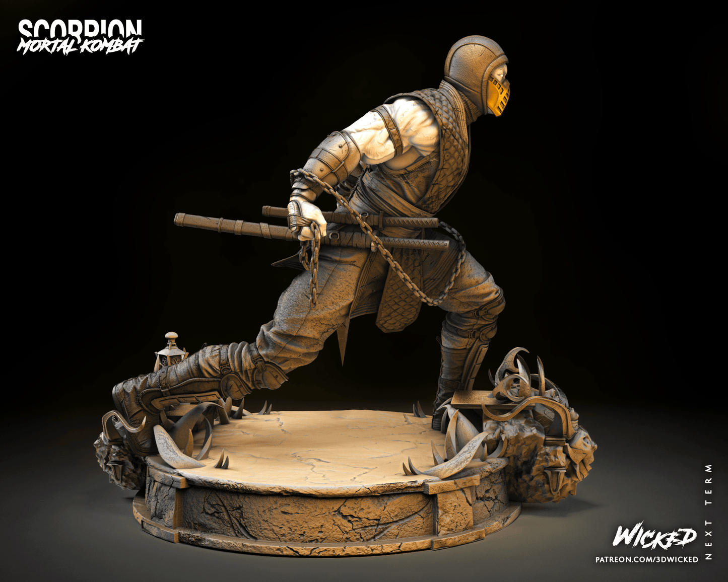 Scorpion - Mortal Kombat by Wicked3D FAN ART