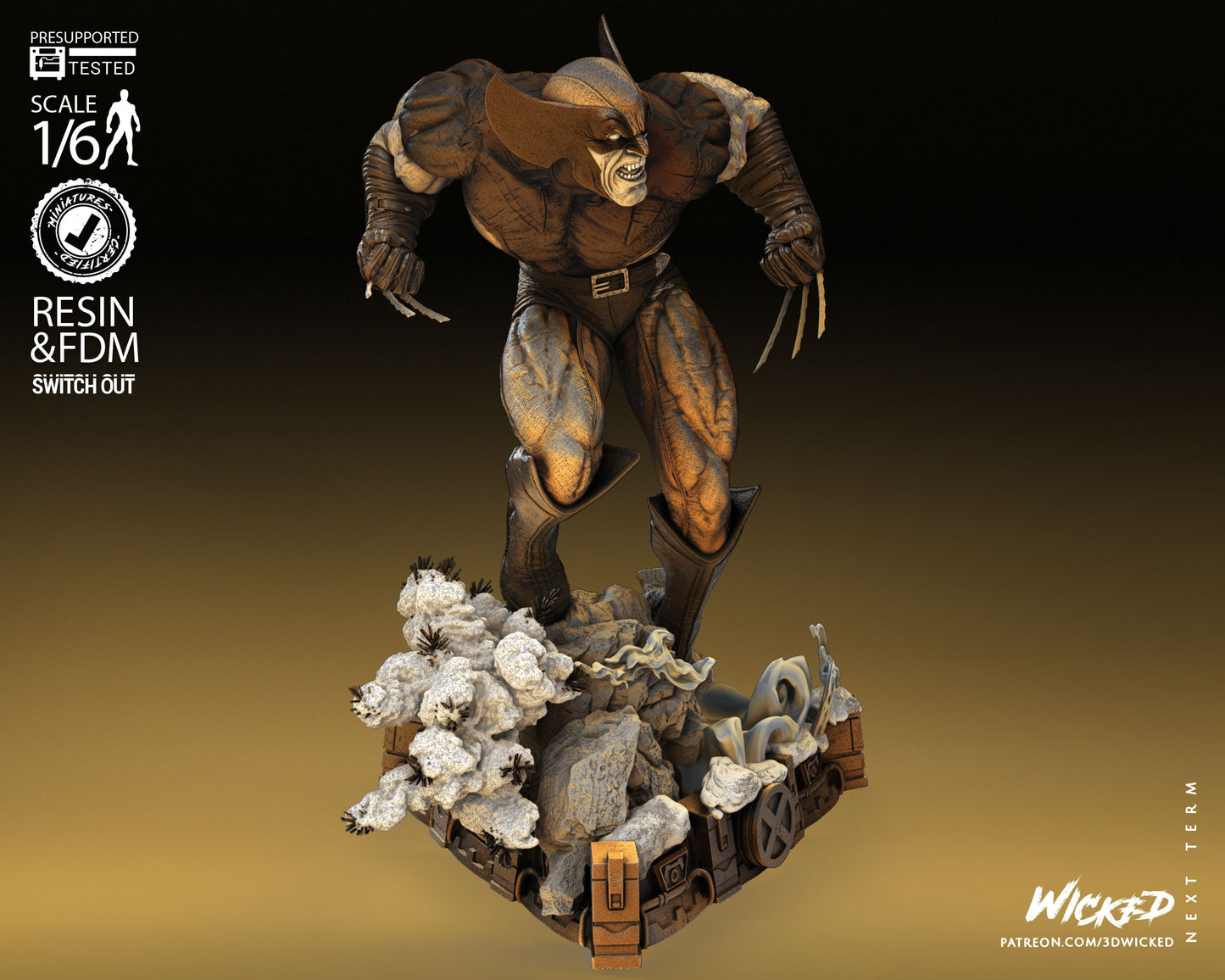 Wolverine by Wicked3D FAN ART