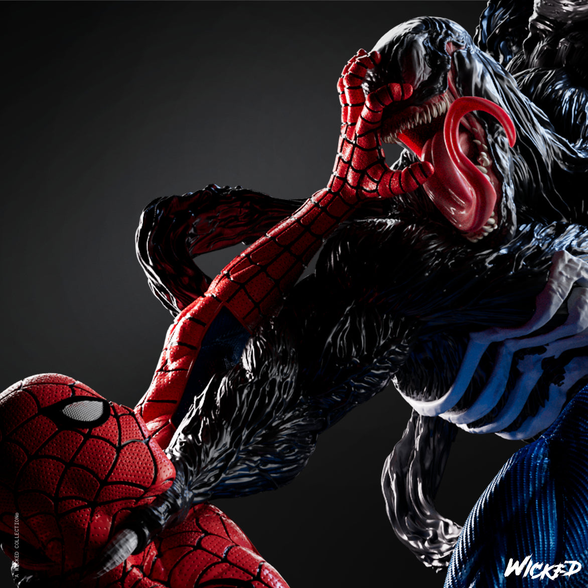 Venom vs Spiderman v2 Diorama by Wicked3D FAN ART