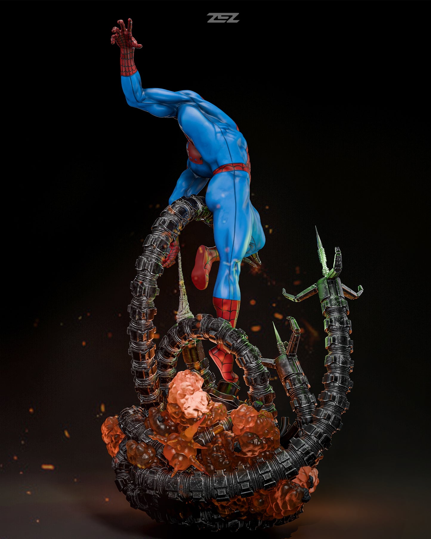 Spiderman vs Cyclops by ZEZ Studios FAN ART