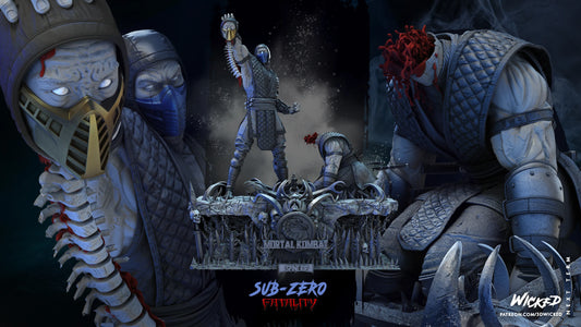 Scorpion vs Subzero - Mortal Kombat Diorama by Wicked3D FAN ART