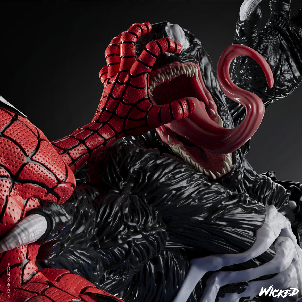 Venom vs Spiderman v2 Diorama by Wicked3D FAN ART