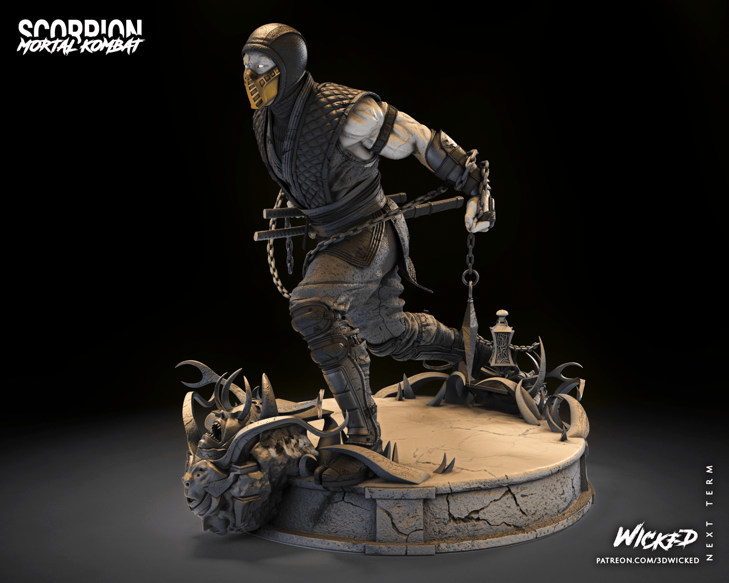 Scorpion - Mortal Kombat by Wicked3D FAN ART