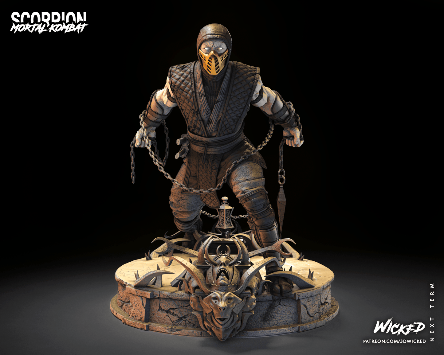 Scorpion - Mortal Kombat by Wicked3D FAN ART