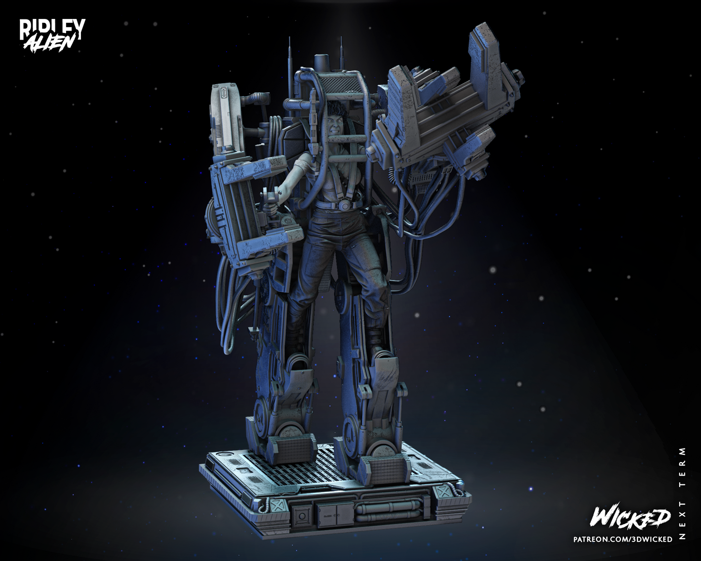 Ripley - Power Loader - Aliens by Wicked3D FAN ART