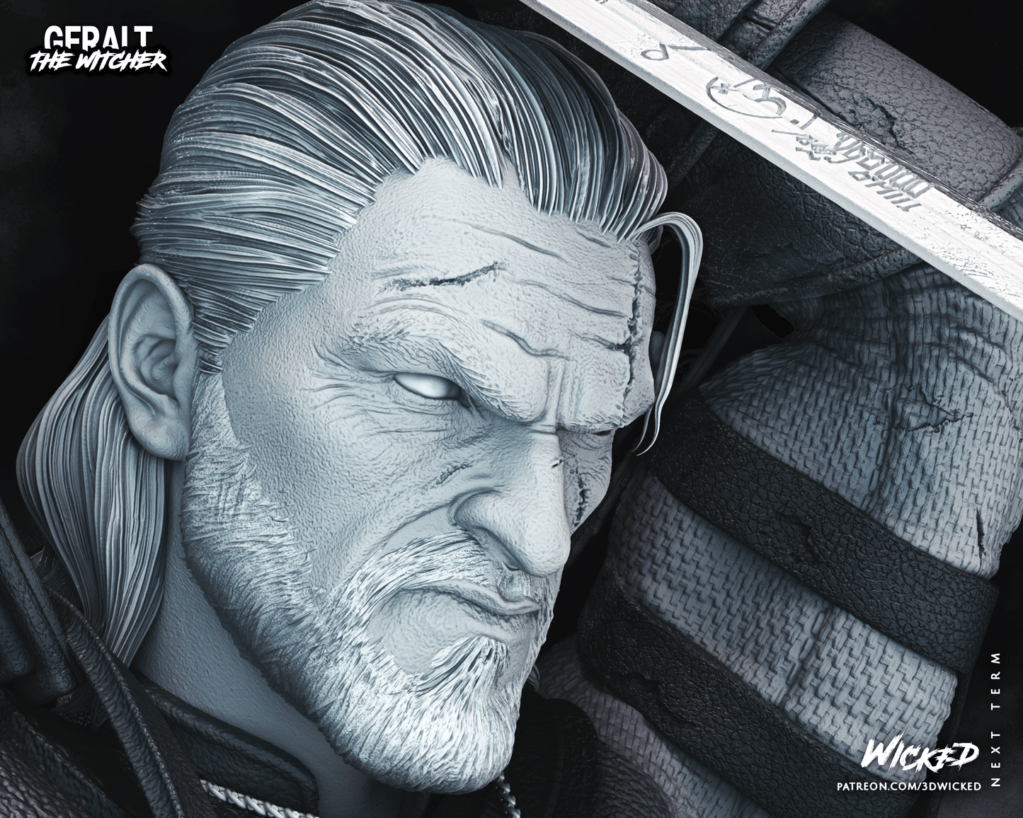 Geralt de Rivia - The Witcher by Wicked3D FAN ART