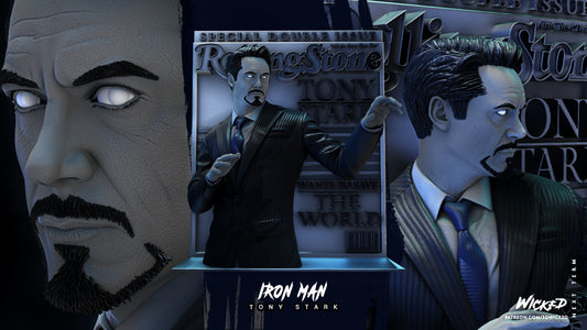 Tony Stark - Iron Man - 3D Poster by Wicked3D FAN ART