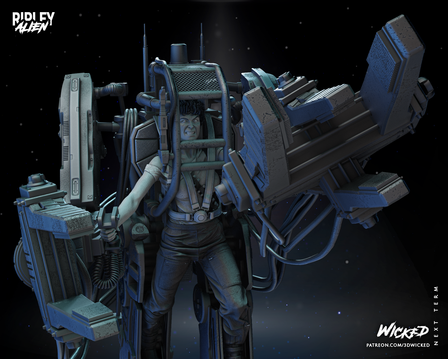 Ripley - Power Loader - Aliens by Wicked3D FAN ART