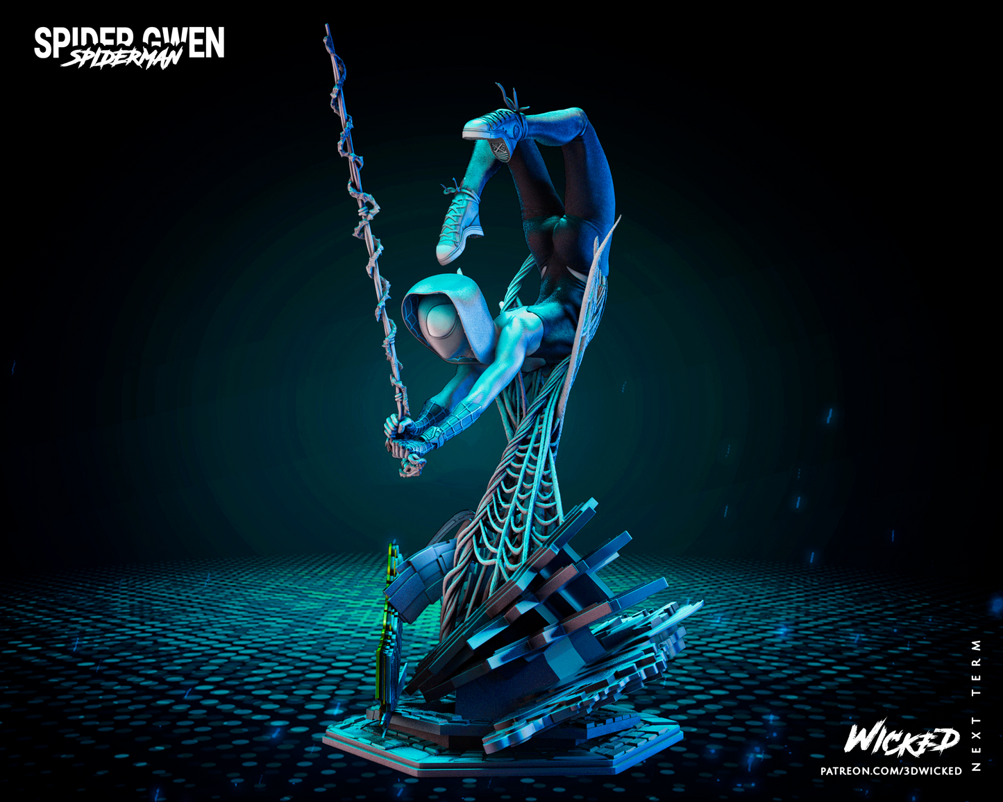 Spider Gwen - Spiderman - Spiderverse by Wicked3D FAN ART