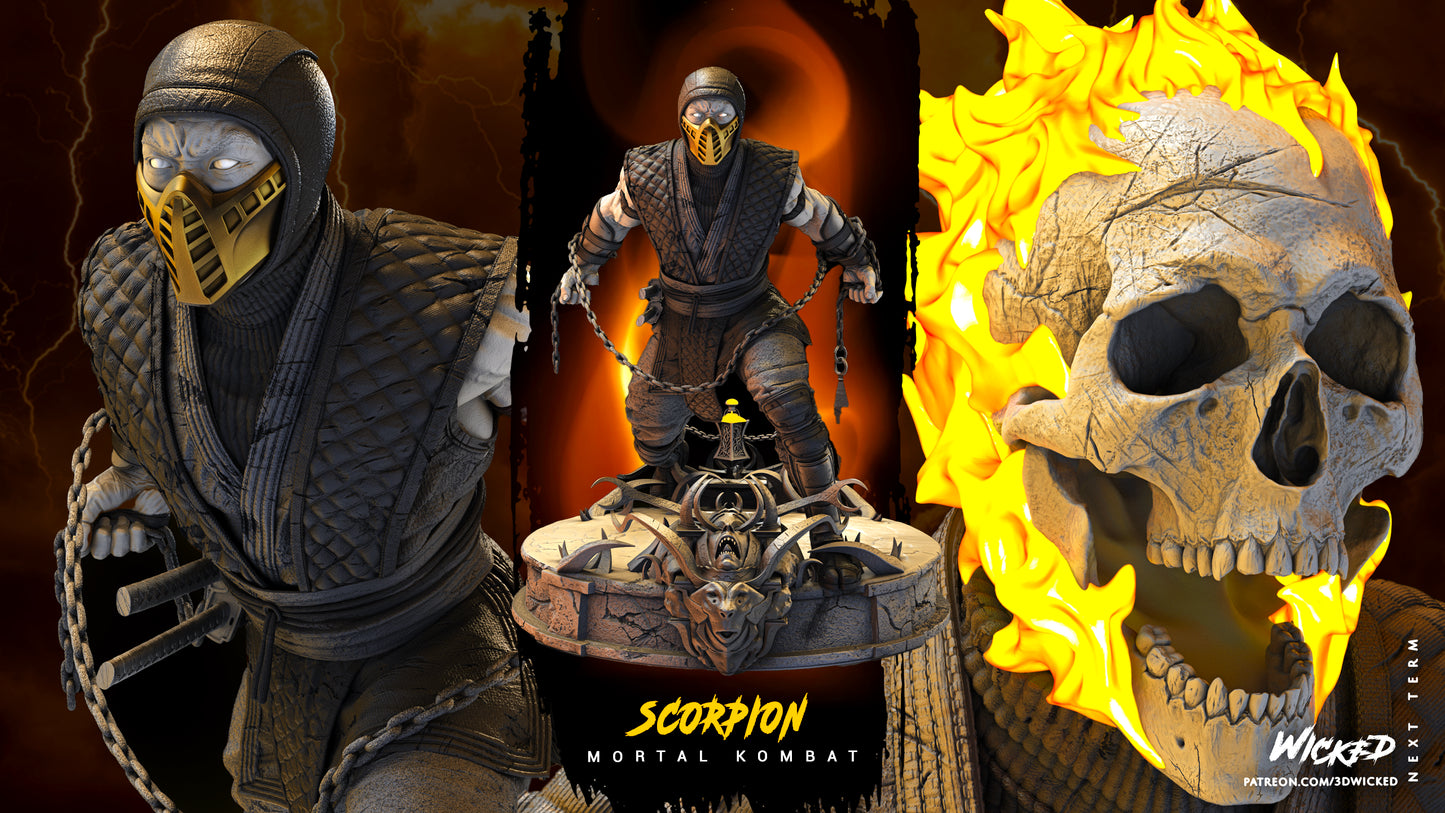 Scorpion - Mortal Kombat by Wicked3D FAN ART